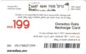 Ooredoo Data Recharge Card