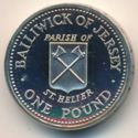 1 Pound (Parish of St. Hellier - Silver edition)