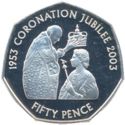 50 Pence (50th Anniversary of Coronation)