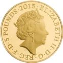 5 Pounds (200th Anniversary of Waterloo - Gold)