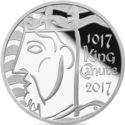 5 Pounds (1000th Coronation of King Canute - Silver Piedfort edition)
