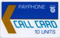 Payphone Call Card 10U (Shallow Notch)