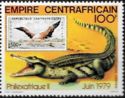 Crocodile, Stamp, African Fish Eagle (Haliaeetus vocifer)