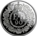 5 Pounds (Queen Elizabeth II 90th Birthday - Silver)