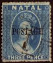 Queen Victoria (Full Face) Overprinted 'POSTAGE'