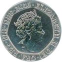 20 Pence (Royal Arms Shield Puzzle 5/6 (5th Portrait) JC - Silver)