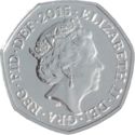 50 Pence (Royal Arms Shield Puzzle 6/6 (5th Portrait) JC - Silver edition)