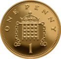 1 Penny (Crowned Portcullis - Gold edition)