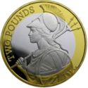 2 Pounds (Britannia - Silver Piedfort)