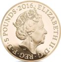 5 Pounds (Queen Elizabeth II 90th Birthday - Gold)