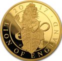 500 Pounds (The Queen's Beasts, Lion of England - Gold)