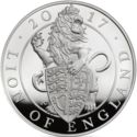 500 Pounds (The Queen's Beasts, Lion of England - Silver)