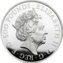500 Pounds (The Queen's Beasts, Lion of England - Silver)