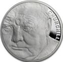 5 Pounds (50th Anniversary of the death of Sir Winston Churchill - Platinum Piedfort)
