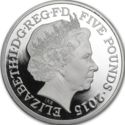 5 Pounds (50th Anniversary of the death of Sir Winston Churchill - Platinum Piedfort)