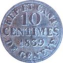 10 Centimes (Post French occupation (1815-48))