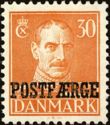 King Christian X type 1942-46 overprinted POSTFÆRGE
