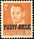 King Frederic IX overprinted POSTFÆRGE