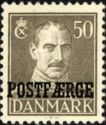 King Christian X type 1942-46 overprinted POSTFÆRGE