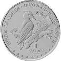 1 Won (Birds of Korea - Dryocopus Javensis)