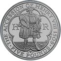 5 Pounds (500th Anniversary of the Accession of Henry VIII - Platinum Piedfort)
