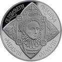 5 Pounds (450th ann. of the accession of Elizabeth I - Platinum Piedfort)