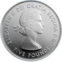 5 Pounds (Queen Elizabeth II Portrait Through the Years - Silver)