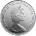 5 Pounds (Queen Elizabeth II Portrait Through the Years - Silver Piedfort)