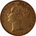 1 Sovereign (Queen Victoria "Ansell Variety")