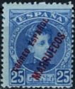 King Alfons XIII overprinted