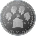 5 Pounds (100th Anniversary of the House of Windsor, Round Tower - Silver Plated)