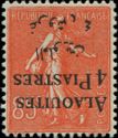 Type Semeuse overprint and Syrian surcharge