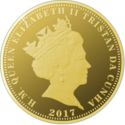 5 Pounds (Queen Elizabeth II Sapphire Jubilee - Gold Plated)