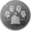 5 Pounds (100th Anniversary of the House of Windsor, Round Tower - Silver)