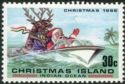 Santa Claus and Reindeer in Speedboat