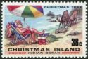 Santa Claus and Reindeer on Beach