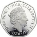 50 Pence (Support for Team GB, Rio 2016 - Silver Piedfort)