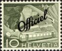 Mountain Railway Rocher de Naye (overprinted "Officiel")