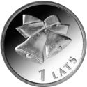 1 Lats (Christmas bells)
