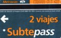 Subtepass (Big) 2 Viajes - Serial C320