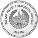 1,000 Kip (17th World Championship Football 2002 S. Korea & Japan)