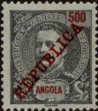 King Carlos I overprinted "REPUBLICA"