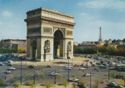 Paris. Arch of Triumph and Eiffel Tower