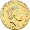100 Pounds (The Queen's Beasts, Red Dragon of Wales - Gold)