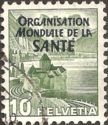 Chillon Castle at Lake of Geneva (OMS/WHO overprint)