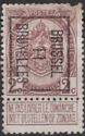 Coat of Arms - Typo. overprint with BRUSSEL 11 BRUXELLES