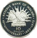 10 Kwacha (10th Anniversary of the Reserve Bank)