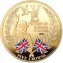 5 Crowns (70th Anniversary of V.E Day - Gold Plated)