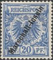 Overprint "Marschall-Inseln" on Reichpost Issue