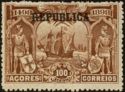 Arrival of the Fleet - overprint REPUBLICA